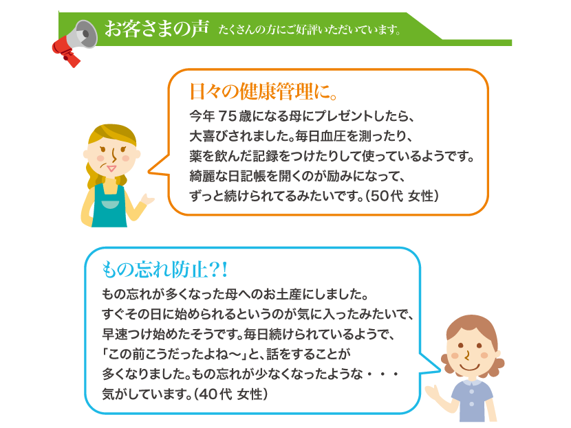 ディアカーズの連用日記　お客さまの声