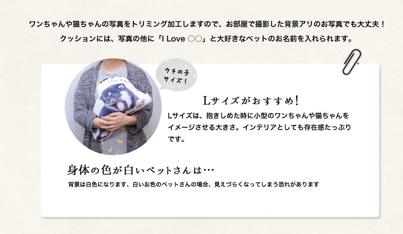 Lサイズがおすすめ！