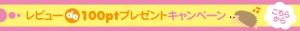 レビューde100ptプレゼントキャンペーン