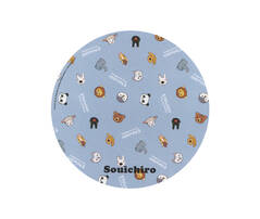 名入れダイカットマウス アニマル総柄