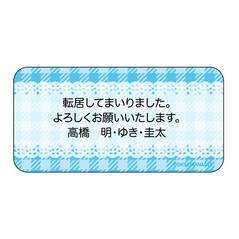 センタータイプシ チェックレース水色