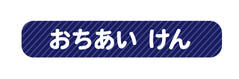 オミとリカ 洗えるお名前シ ネイビー