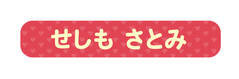 オミとリカ 洗えるお名 ピンクハート