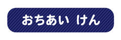 オミとリカ 洗えるお名前シ ネイビー