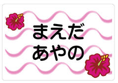 ノンアイロン　お昼寝布 ハイビスカス