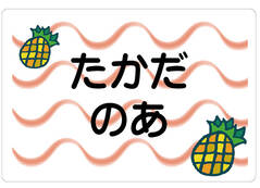 ノンアイロン　お昼寝布 パイナップル