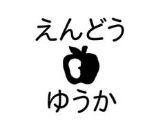 布やおむつにも押せる速乾お名 りんご