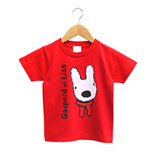 ペア（トリプル）Tシャツ 単品（子供向け：110〜160サイズ）リサとガスパール