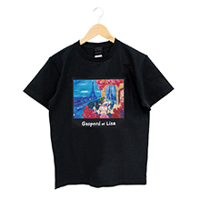 Tシャツ リサとガスパール パリのバルコニー