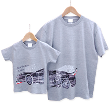 お名前親子ペアTシャツ-ゴー！スポーツカー